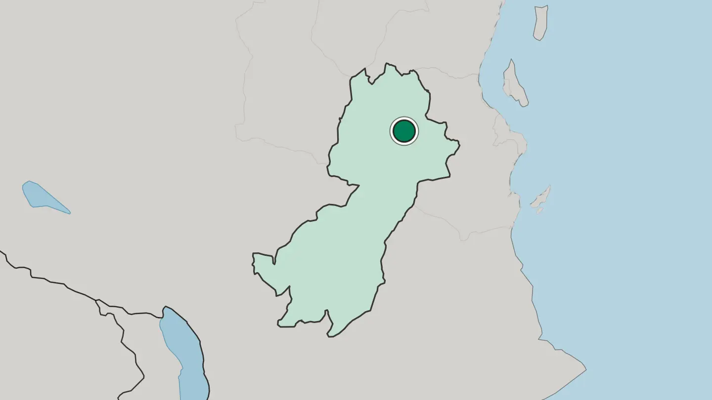 Map of Morogoro in Tanzania