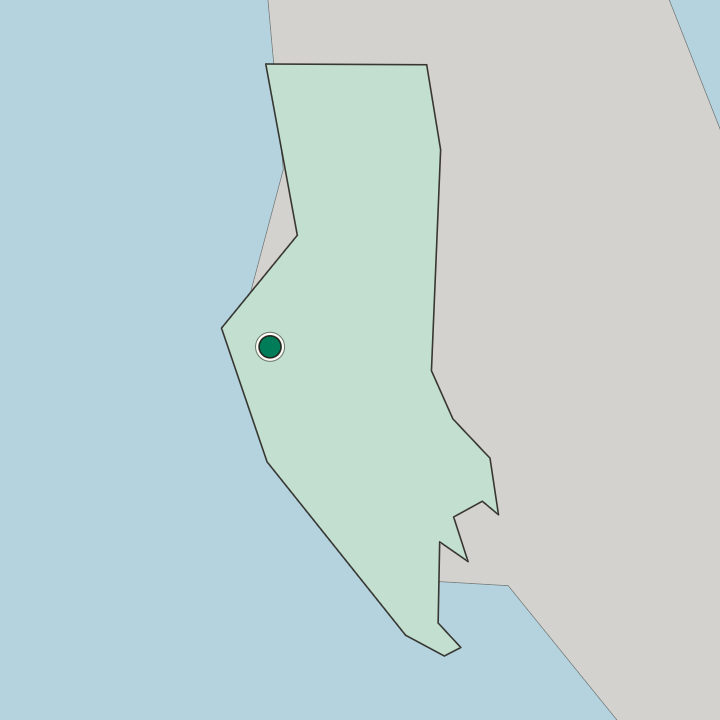 Map showing Stone Town — In Zanzibar Urban/West Region