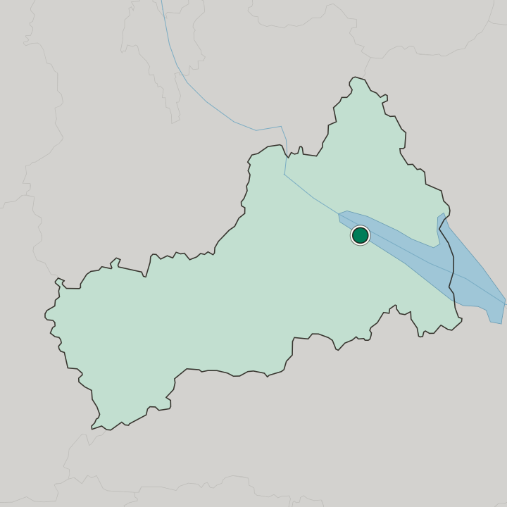 Map showing Cherkasy — In Cherkasy Oblast