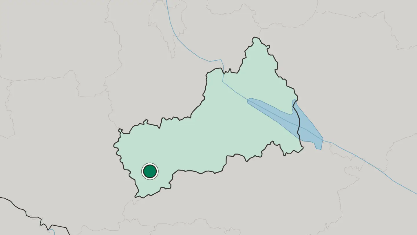 Map of Uman in Ukraine