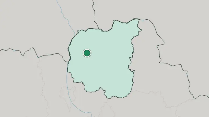 Map of Chernihiv in Ukraine
