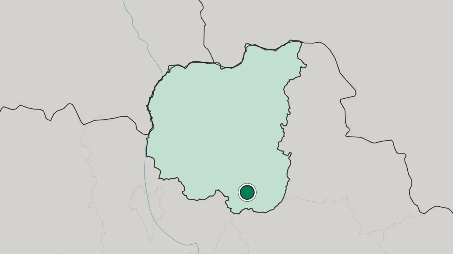 Map of Pryluky in Ukraine