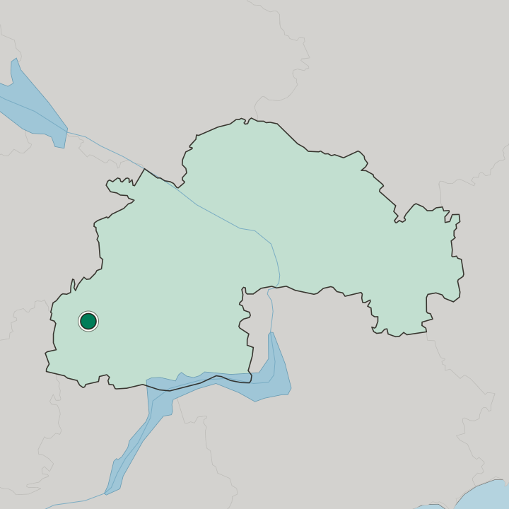 Map showing Kryvyy Rih — In Dnipropetrovsk Oblast