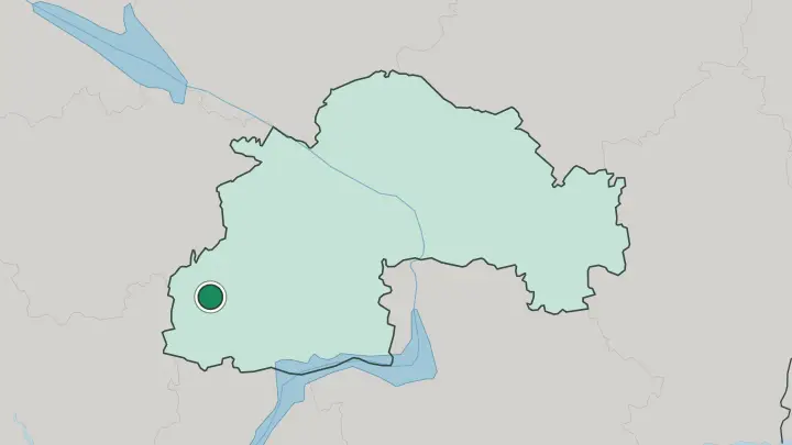 Map of Kryvyy Rih in Ukraine