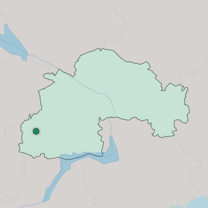 Map showing Kryvyy Rih — In Dnipropetrovsk Oblast