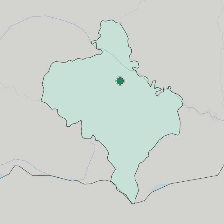 Map showing Ivano-Frankivsk — In Ivano-Frankivsk Oblast