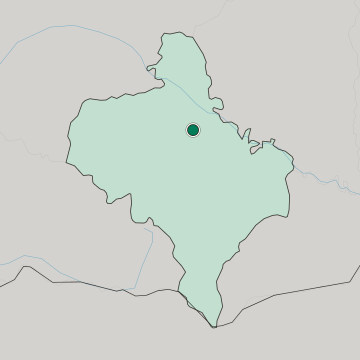 Map showing Ivano-Frankivsk — In Ivano-Frankivsk Oblast