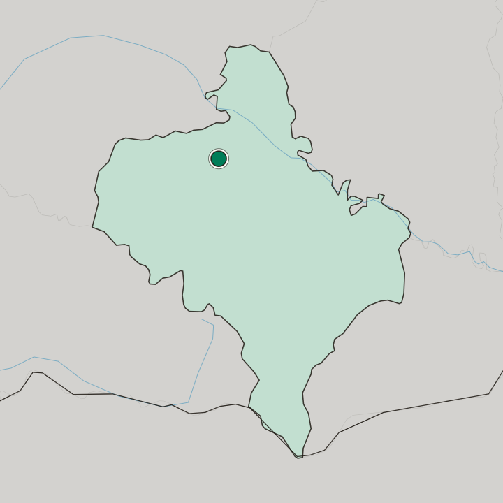 Map showing Kalush — In Ivano-Frankivsk Oblast