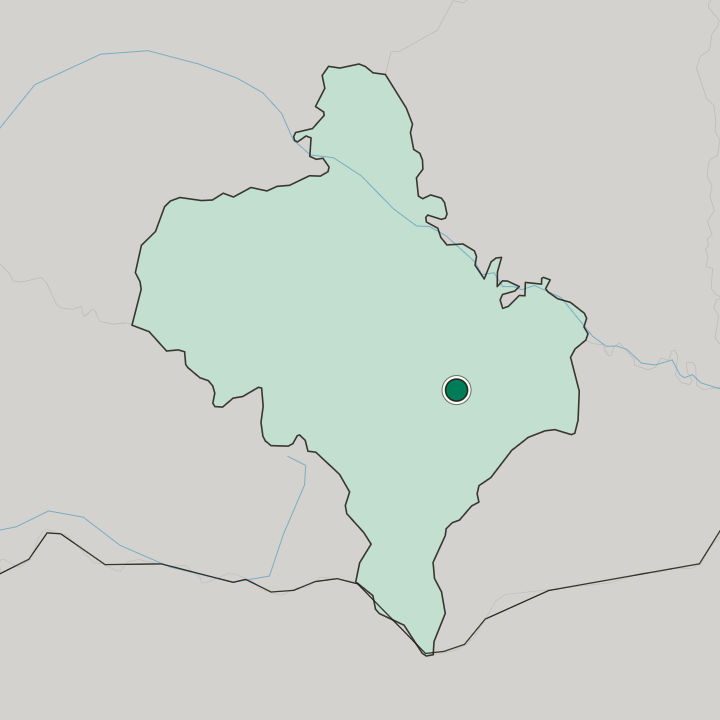 Map showing Kolomyia — In Ivano-Frankivsk Oblast