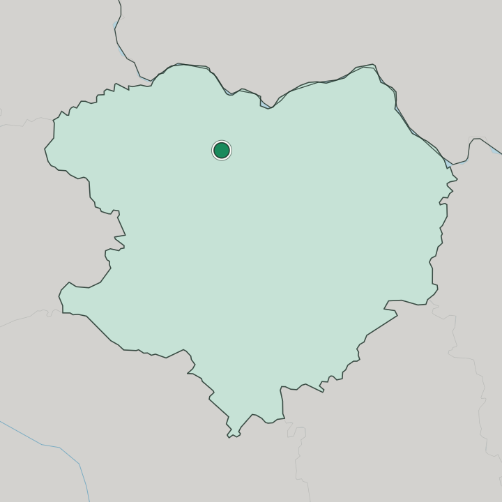 Map showing Kharkiv — In Kharkiv Oblast