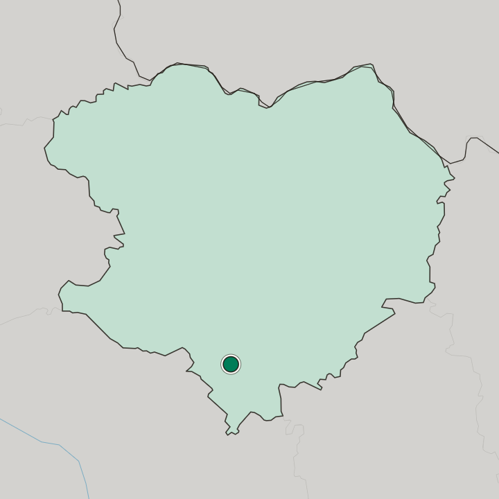 Map showing Lozova — In Kharkiv Oblast