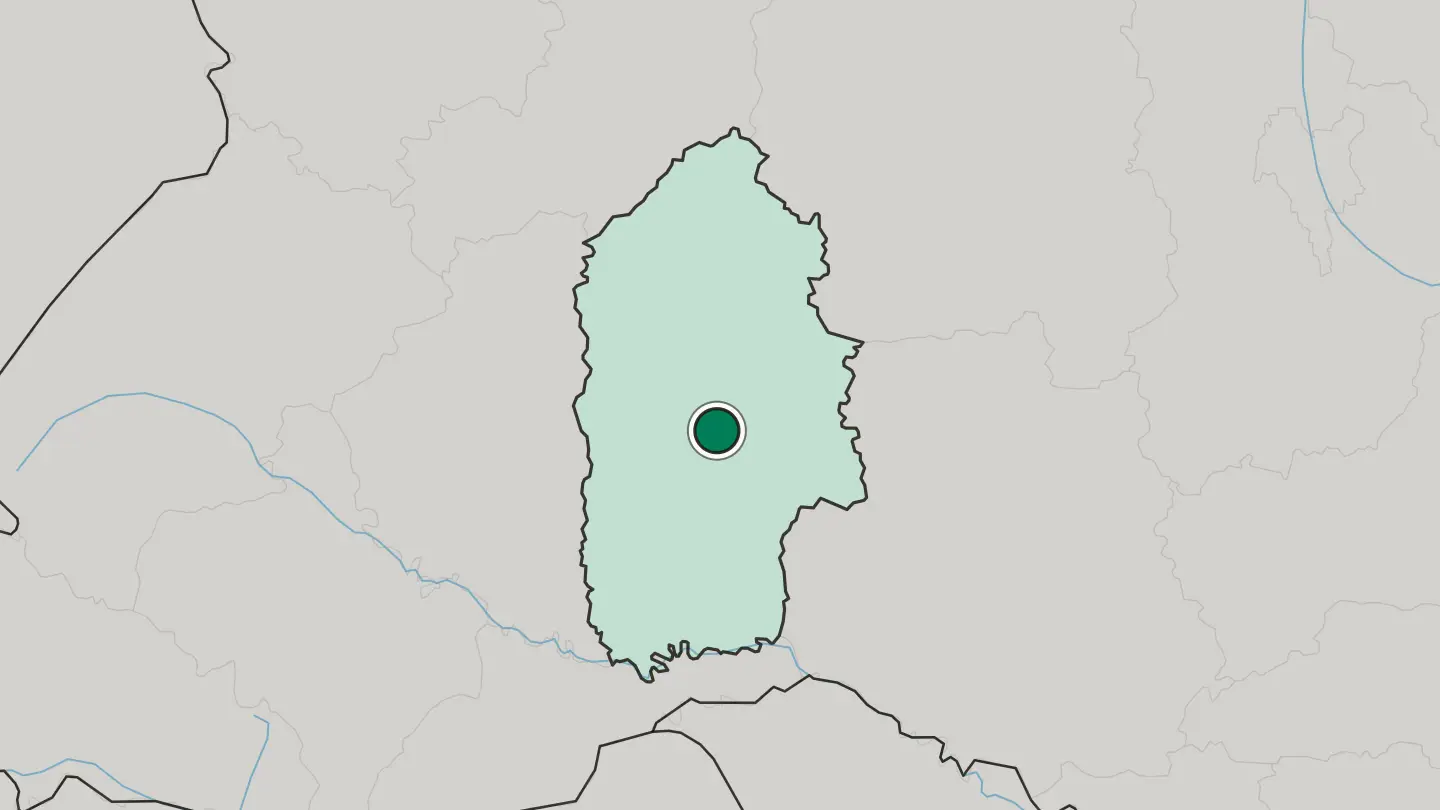Map of Khmelnytskyi in Ukraine