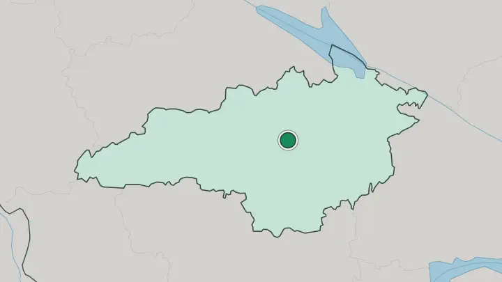 Map of Kropyvnytskyi in Ukraine
