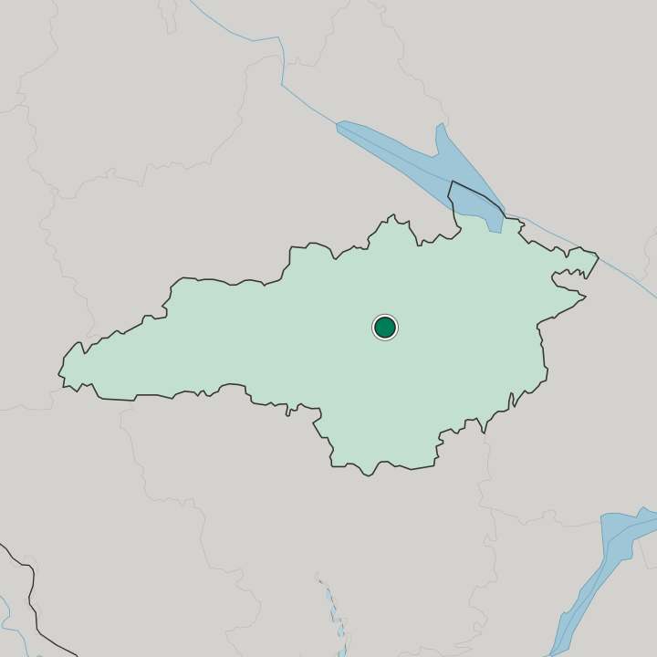 Map showing Kropyvnytskyi — In Kirovohrad Oblast