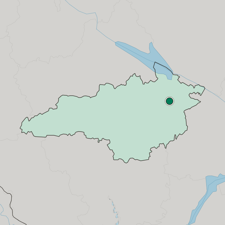 Map showing Oleksandriya — In Kirovohrad Oblast