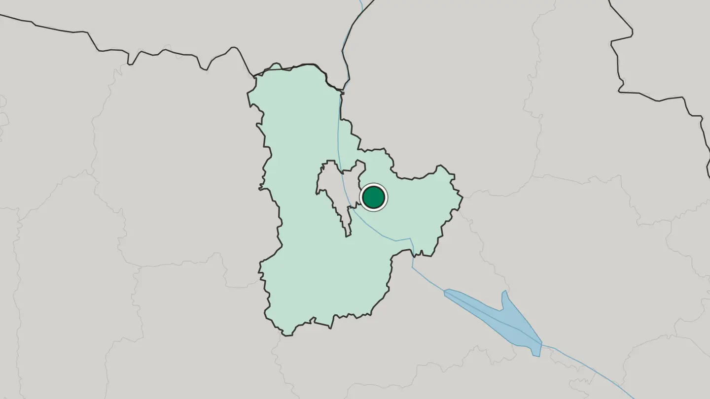 Map of Boryspil in Ukraine