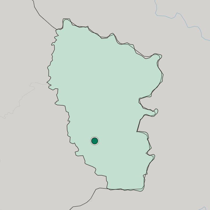 Map showing Alchevsk — In Luhanska Oblast