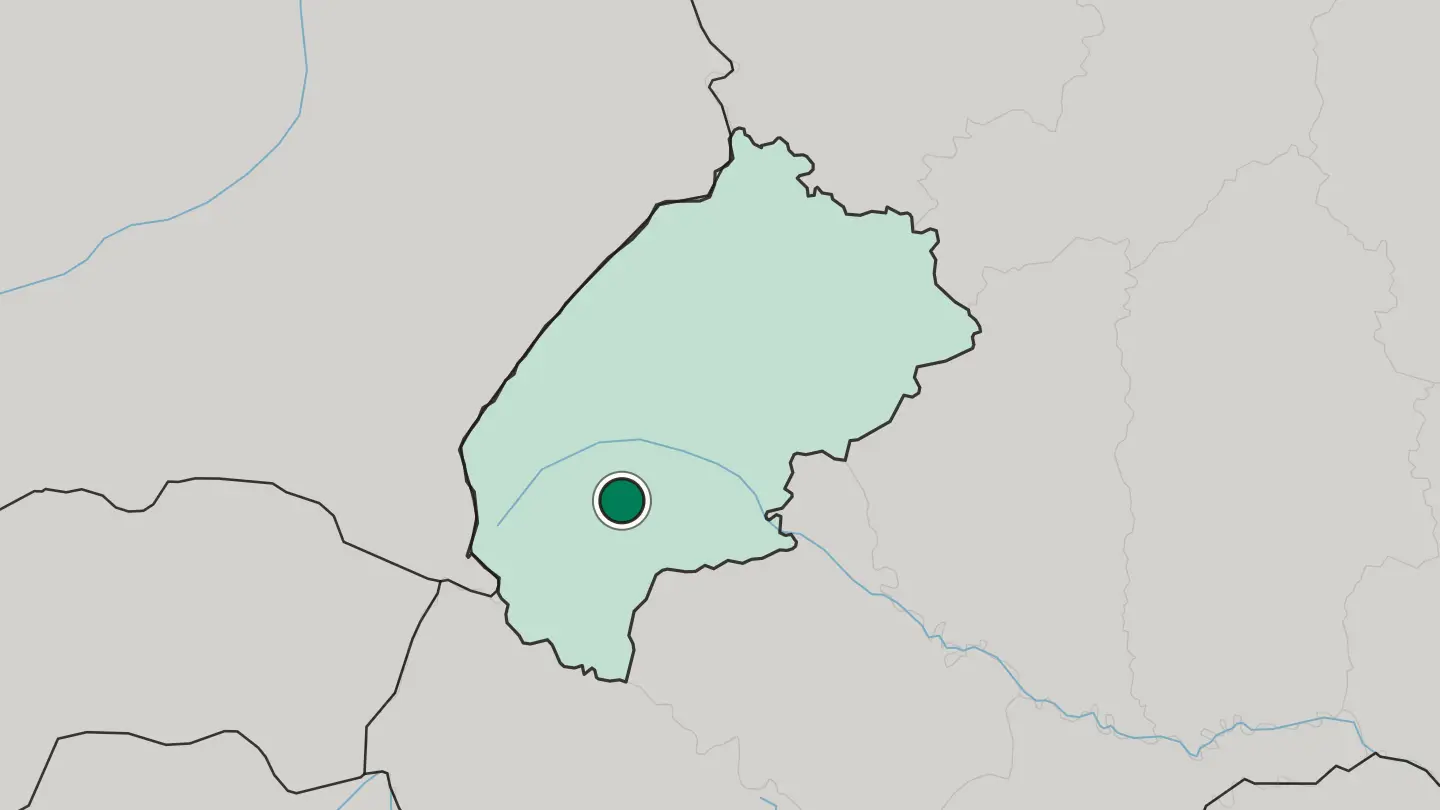 Map of Drohobych in Ukraine
