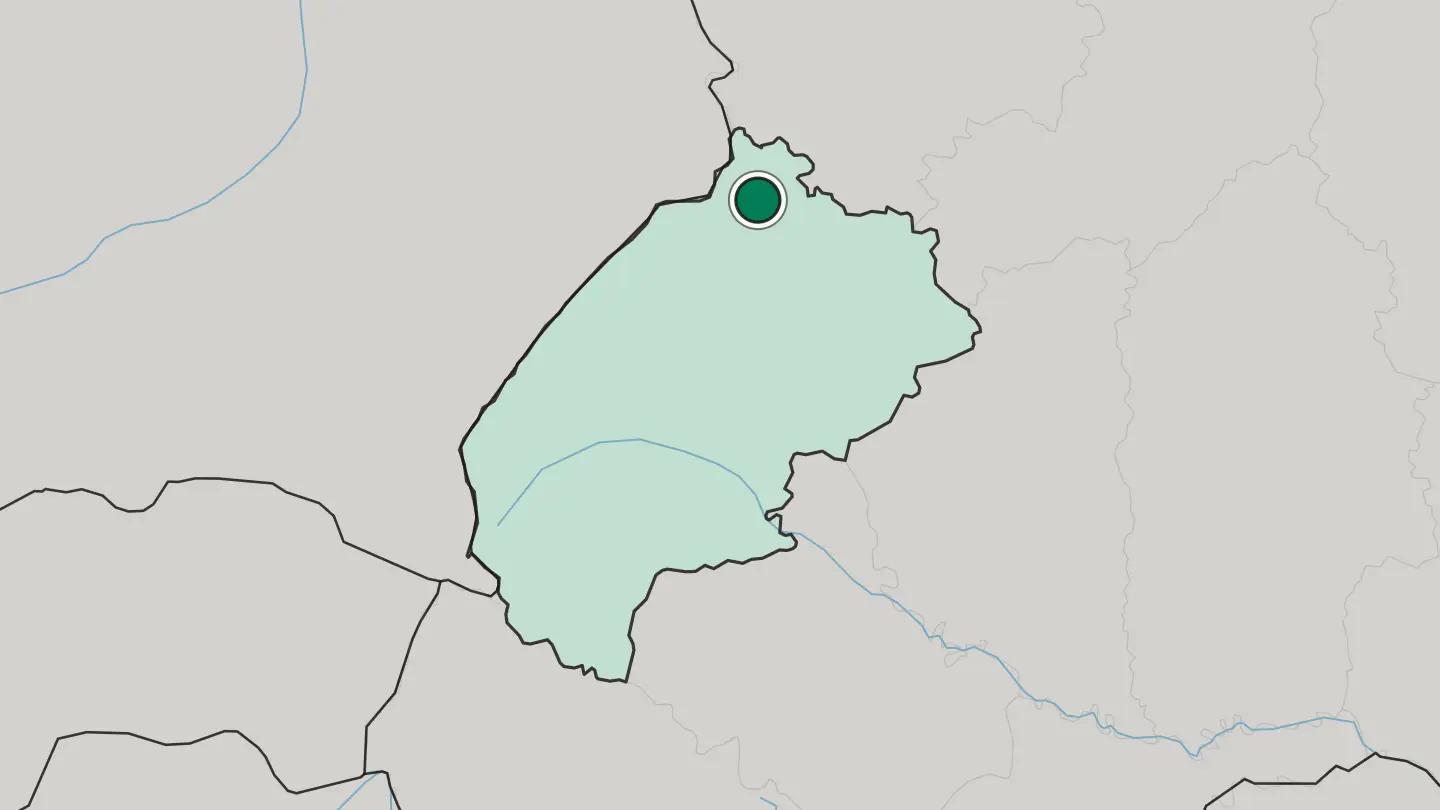 Map of Sheptytskyi in Ukraine