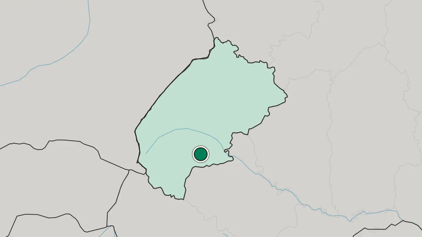 Map of Stryi in Ukraine