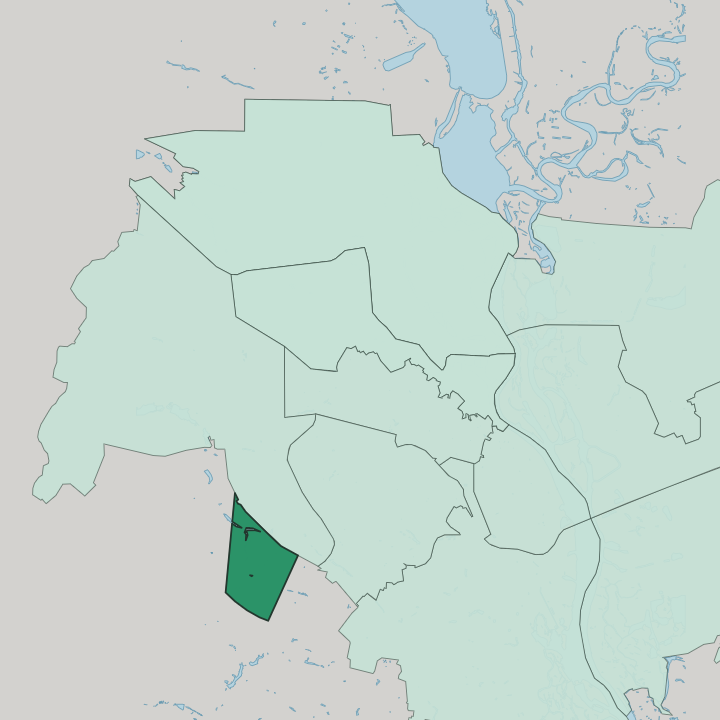 Map showing Nyvky — In Kyiv