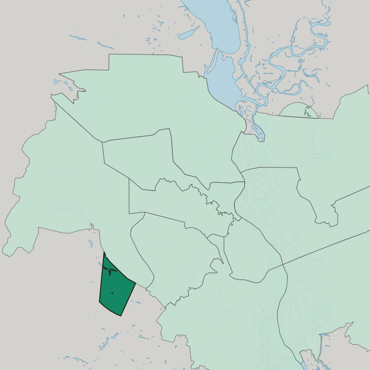 Map showing Nyvky — In Kyiv