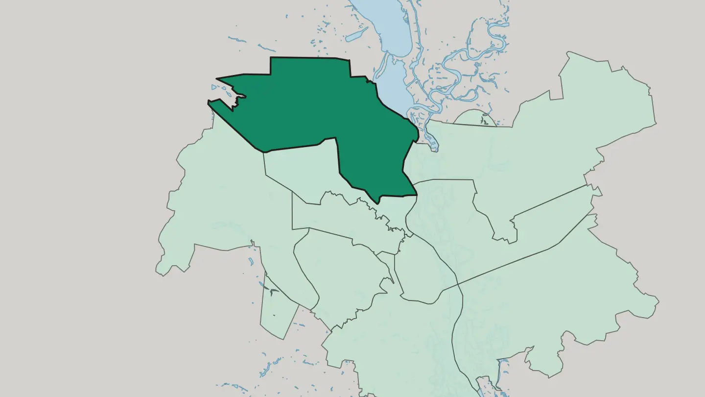Map of Obolon in Kyiv