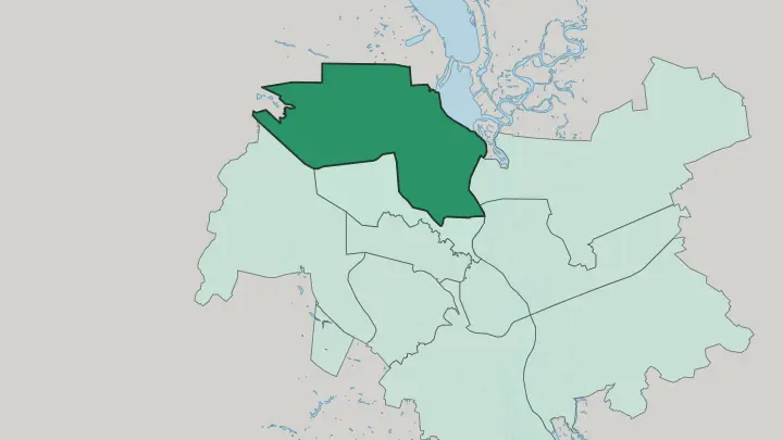Map of Obolon in Kyiv