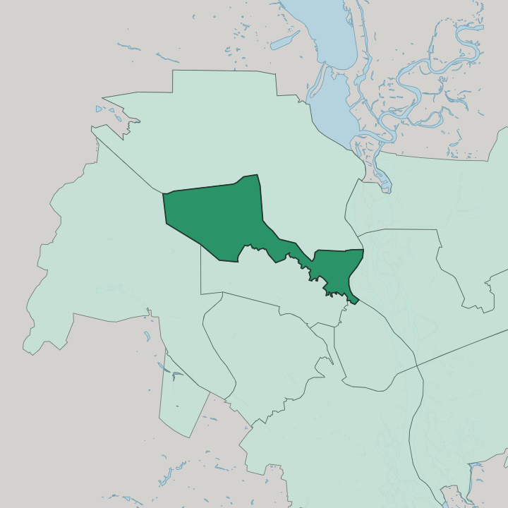 Map showing Podil — In Kyiv