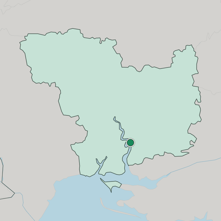 Map showing Mykolayiv — In Mykolayiv Oblast