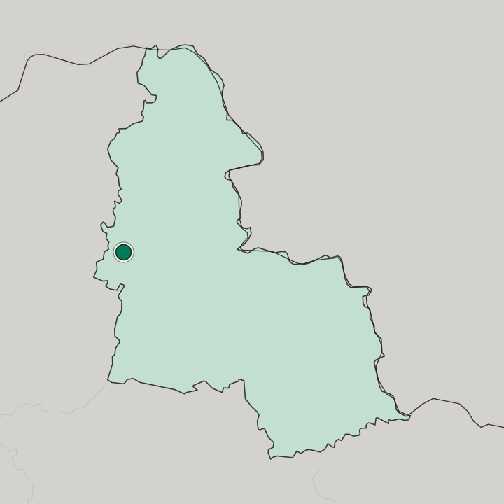 Map showing Konotop — In Sumska Oblast