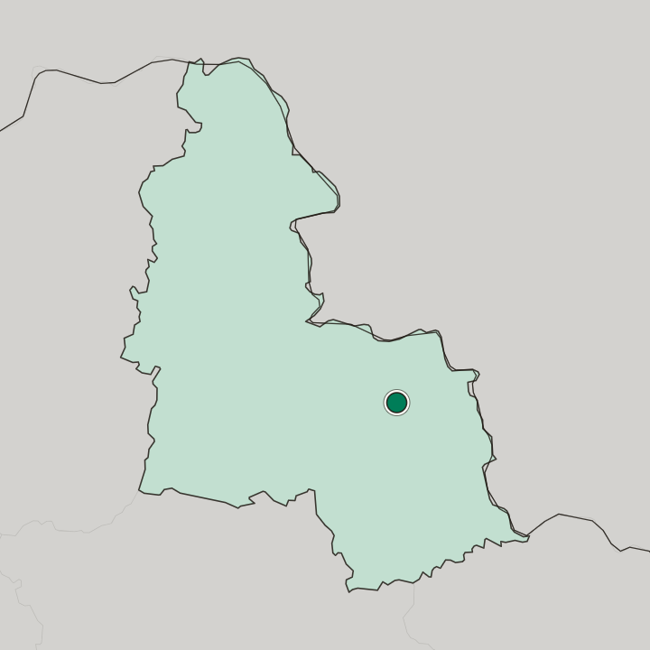 Map showing Sumy — In Sumska Oblast
