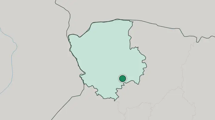 Map of Lutsk in Ukraine