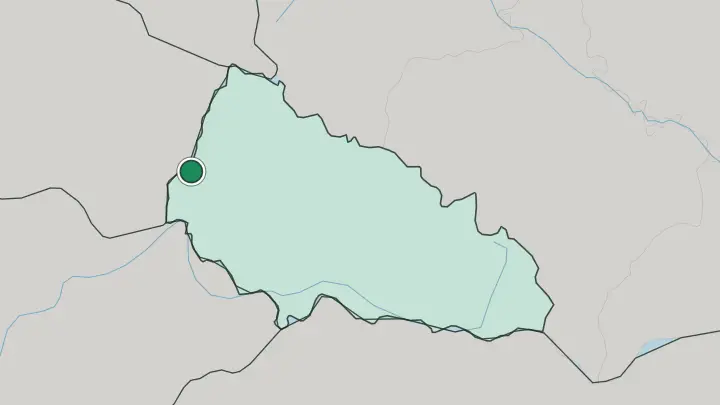 Map of Uzhhorod in Ukraine