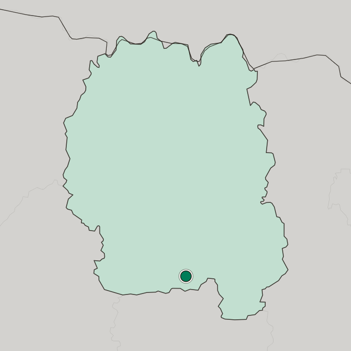 Map showing Berdychiv — In Zhytomyr Oblast