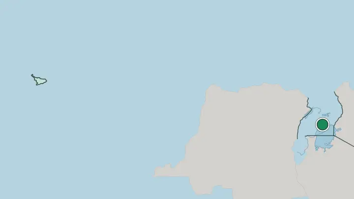 Map of Kampala in Uganda