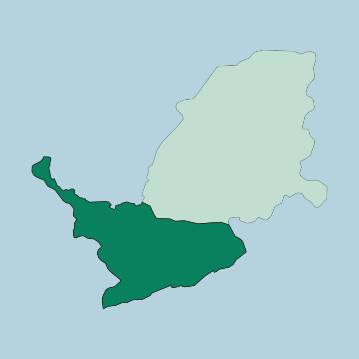Map showing Central Region — In Uganda