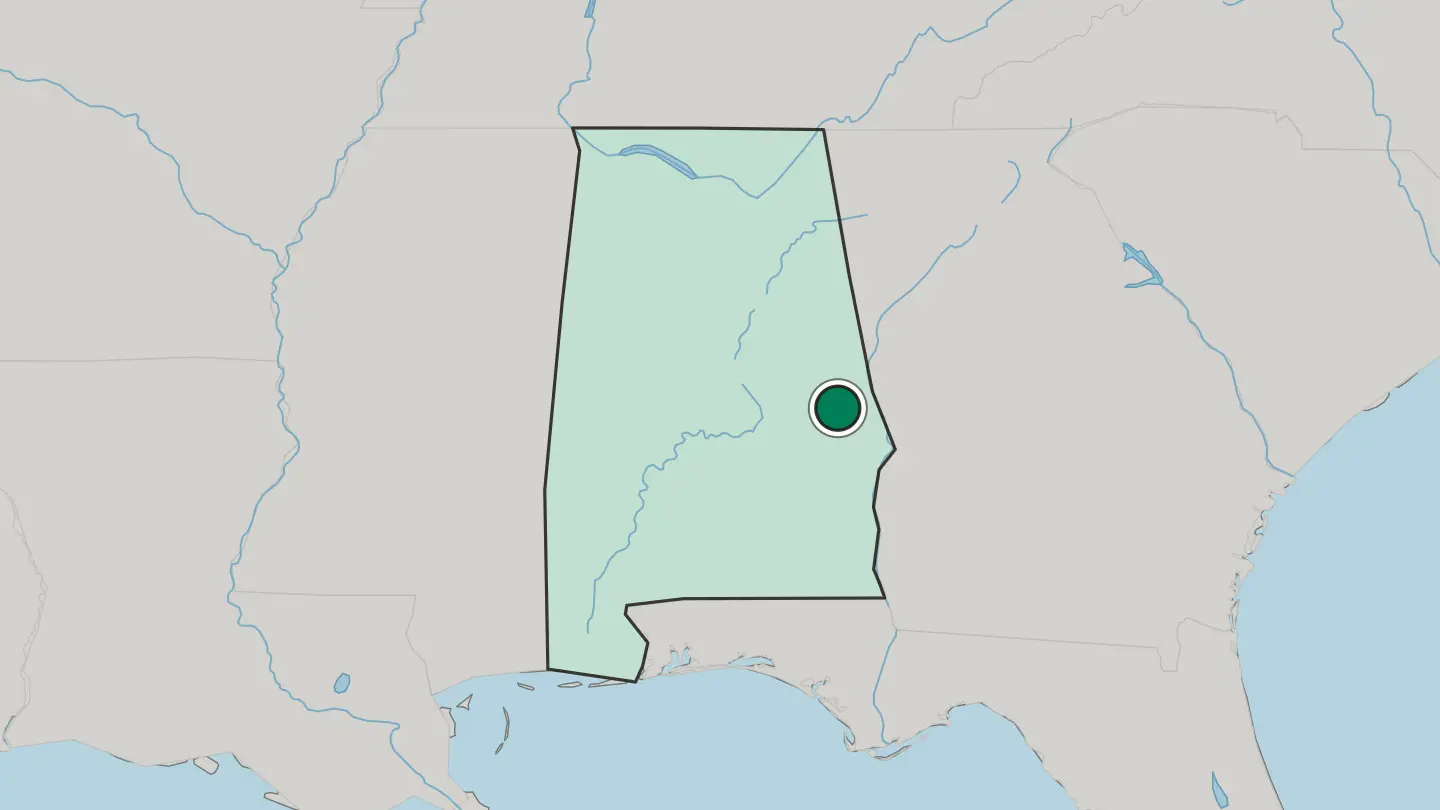 Map of Auburn in United States