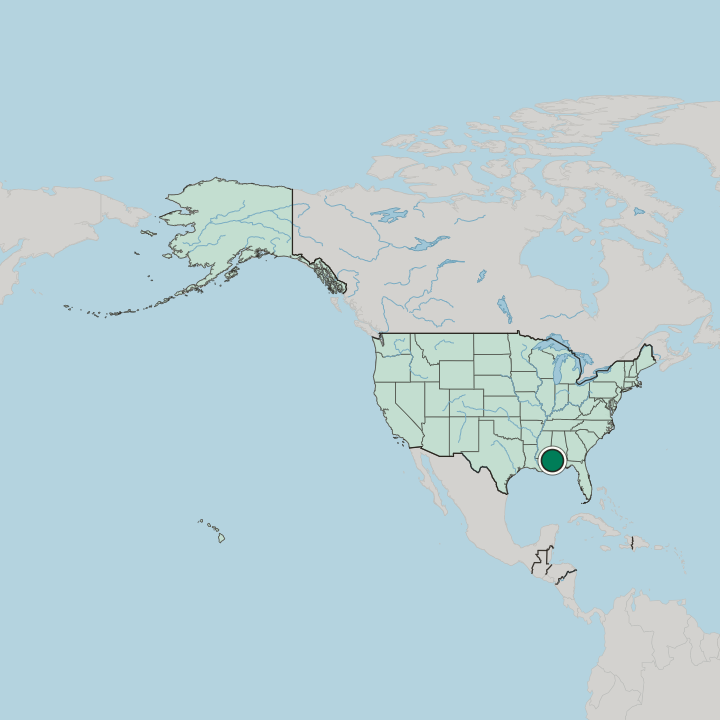 Map showing Mobile — In United States