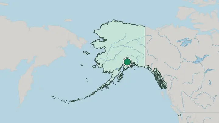 Map of Anchorage in United States