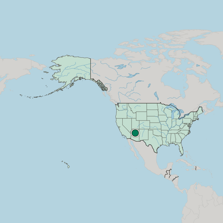 Map showing Flagstaff — In United States
