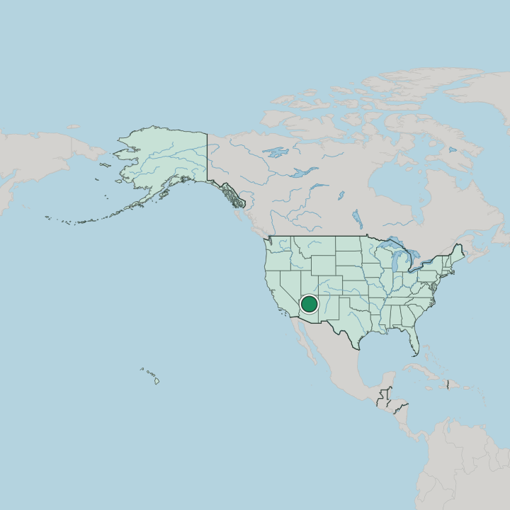 Map showing Flagstaff — In United States