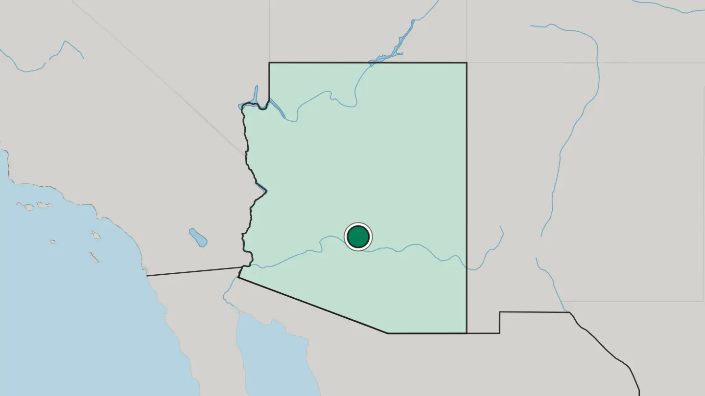 Map of Gilbert in United States