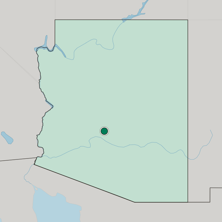Map showing Glendale — In Arizona