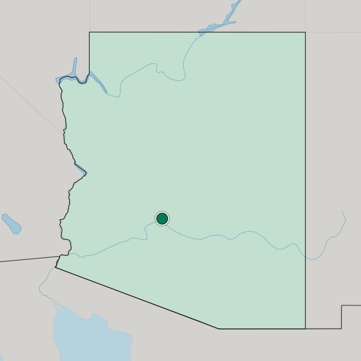 Map showing Goodyear — In Arizona