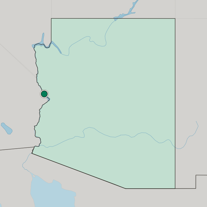 Map showing Lake Havasu City — In Arizona