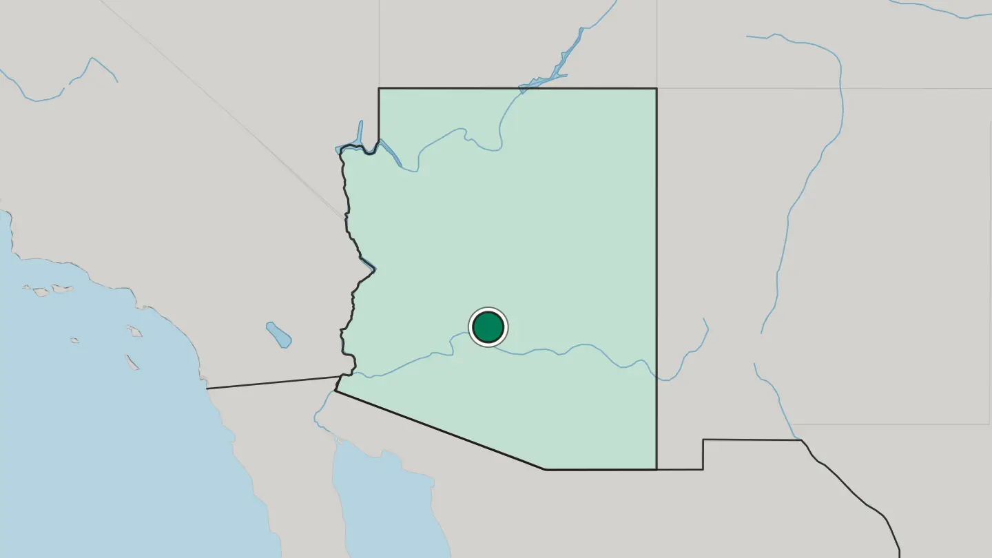 Map of Phoenix in United States