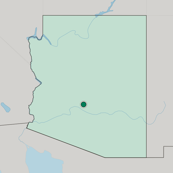 Map showing Encanto — In Arizona