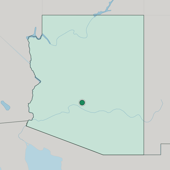 Map showing Phoenix — In Arizona