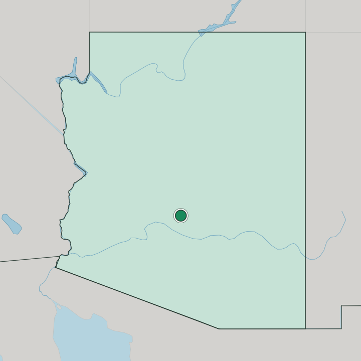 Map showing Scottsdale — In Arizona